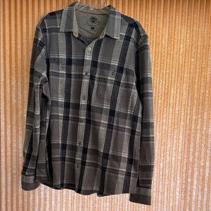 Flag & Anthem Men's Plaid Shirt - Gray and Black